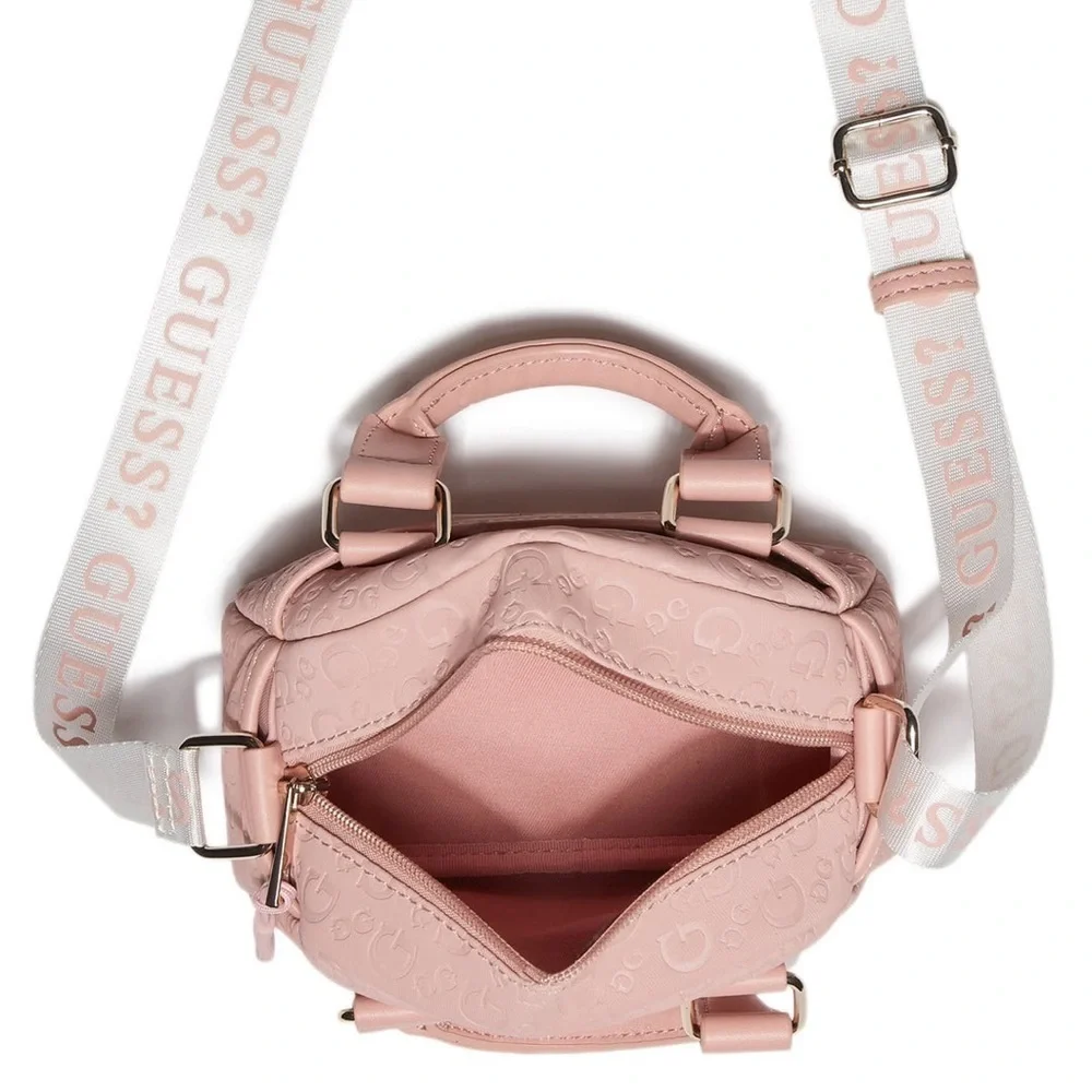New Guess Mini Faux-Leather Logo Satchel